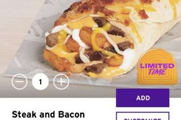 Steak and Bacon Grilled Cheese-not impressed