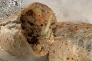 Steak burrito from my local Tex-Mex spot here in Indinapolis.