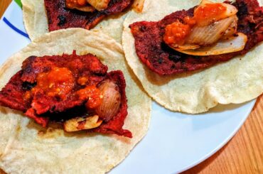 Tacos de Enchilada con una Salsita