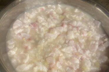 Sheepshead and shrimp ceviche