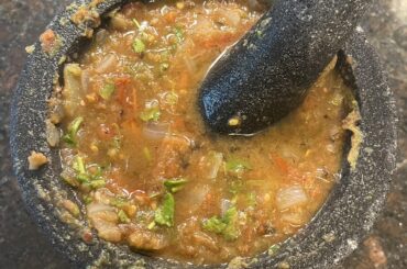 First attempt at salsa molcajete