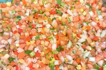 My monthly fresh pico I've been making for 20 years. red and green jalapenos with Mexican Thai peppers as well.
