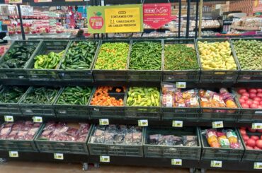Large variety of chilies in HEB, Leon this morning