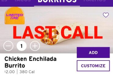Last Call: Grab one before it leaves