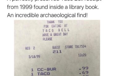 1999 TB receipt. Not mine. I found on IG