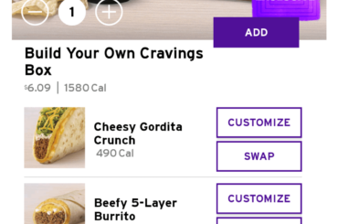 I didn't even notice the other $5.99 cravings box