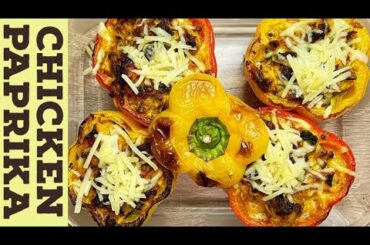 Chicken paprika /Easy stuffed pepper recipe.How to make the best stuffed peppers with chicken