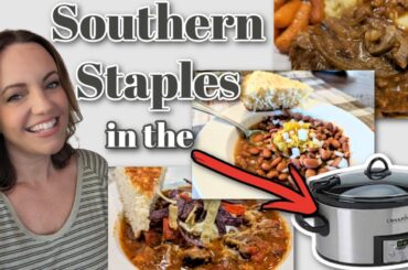 3 Crockpot SOUTHERN Comfort Foods! Winner Dinners 177