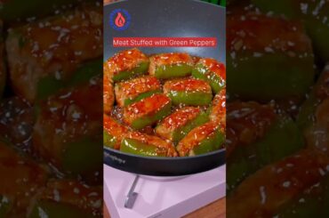 Meat Stuffed with Green Peppers #shorts
