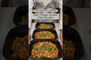 Spicy Ginger Sesame Chili Noodles