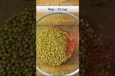 High Protein Breakfast/Dinner Recipes | Moong Recipes | Ragi Recipes #shortsvideo #shortsfeed #short