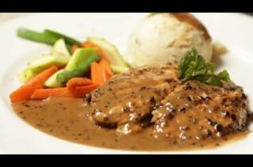 Grilled Chicken Steak | With Black Pepper Sauce Recipe #13