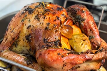 Garlic Butter And Herb Roasted Turkey Recipe | Step-By-Step Tutorial