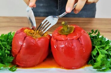 Best Stuffed Pepper Recipe Ever ! Dolmeh Felfel Persian