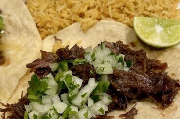 Barbacoa (braised beef cheeks)