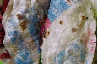 Ordered soft steak tacos with tortilla strips.