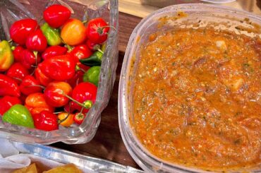 A simple roasted salsa to go with homemade tortilla chips