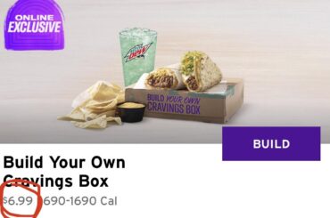 Remember when it was the $5 craving box?