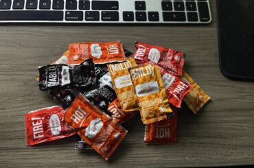 Would you like some sauce? Yes, some fire sauce please.