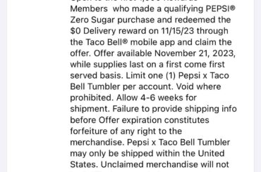 Just curious did anyone get a Pepsi zero on the 15th wish I did