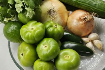 Tomatillo Cucumber Lime Pico