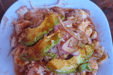 Tostada de mariscos