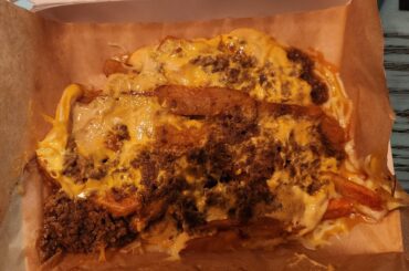 It ain't pretty but it was tasty! Grilled cheese nacho fries beef