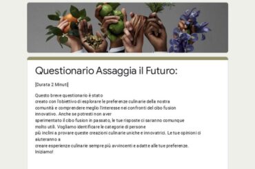 Food fusion questionnaire for my startup