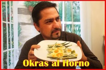 Okras al Horno Con Queso