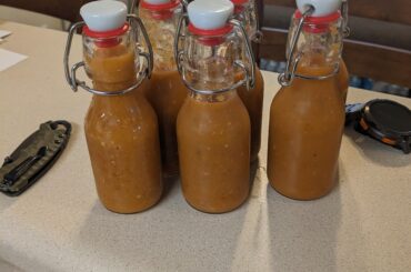 Made the Hot Sauce, with pineapple! So good....