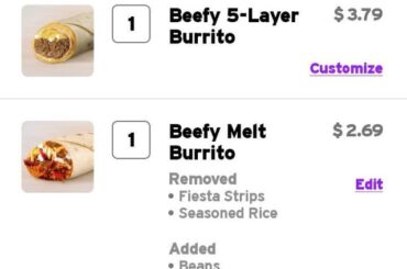 Better (Three-Cheese Blend) Beefy 5-Layer for $1.10 CHEAPER