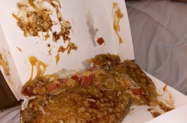 Why the Mexican pizza placed in the bag like this?