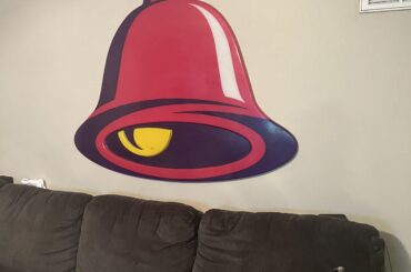 Final update I hung the sign above my couch