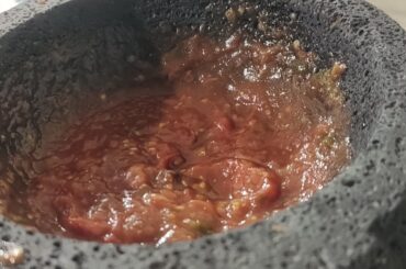 Typical sauce for tacos (salsa pa tacos)
