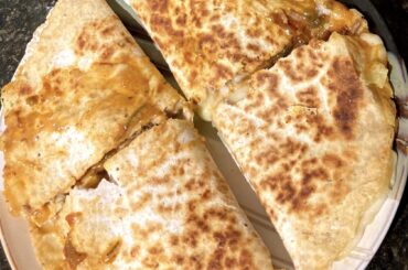 Quesadilla de cordero con papas