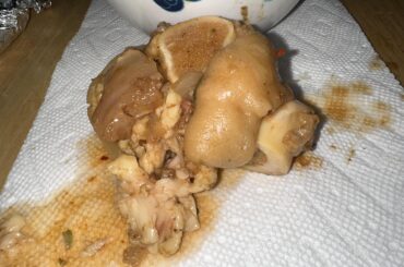 What is this giant piece of bone and fat in my menudo?