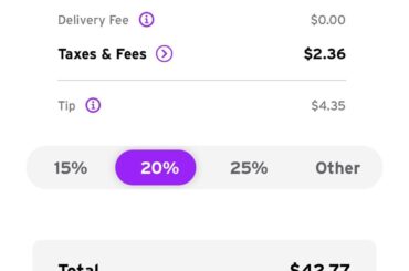 App shows outrageous total