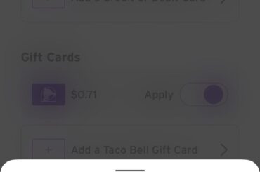 I can’t use the remaining balance on my gift card