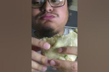 Carne Asada Burrito! #mukbang #eating #burrito #bigbites #greensauce #foodie #foodshorts #carneasada