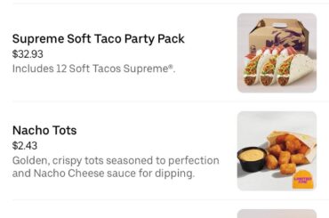 I was looking at the tb menu on Uber eats and saw nacho tots, they’re not even on the tb app? Is it a new item?