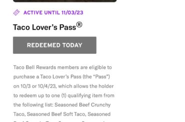 Last day of Taco Lover’s Pass