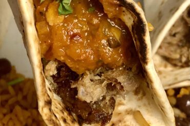 Homemade carnitas with the best salsa I’ve ever made