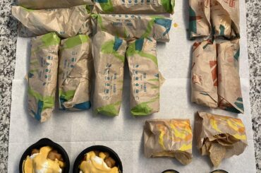 What the group meal for four can look like. Good deal.
