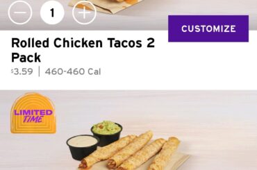 Taco bell new offerings in my area