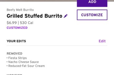 Grilled Stuft Burrito
