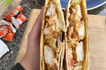 It was someone’s first day making crunchwraps I guess.