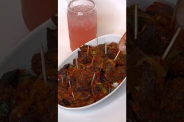 Peppered goat meat & a cold drink hits differently. What will you pair this with ? #shortvideo #food