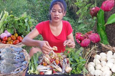 Yummy! Fresh crab with Hot spicy chili recipes, Duck egg cooking and Snail curry delicious, +4 Video