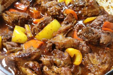 EASY LAMB WITH BELL PEPPERS RECIPE | LAMB RECIPE | LAMB STEW RECIPE