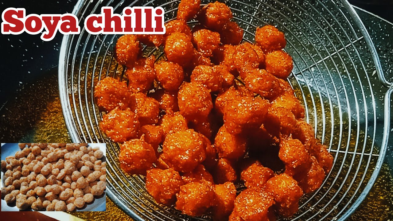 Crispy Soya chilliHow to make soya bean chilliSnacks Recipe Chili Chili